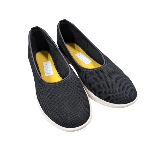 Vivaia Shoes - VIVAIA Walker Pro Hybrid Black Knit Slip On Flats Comfort Shoes EU 41.5 US 10